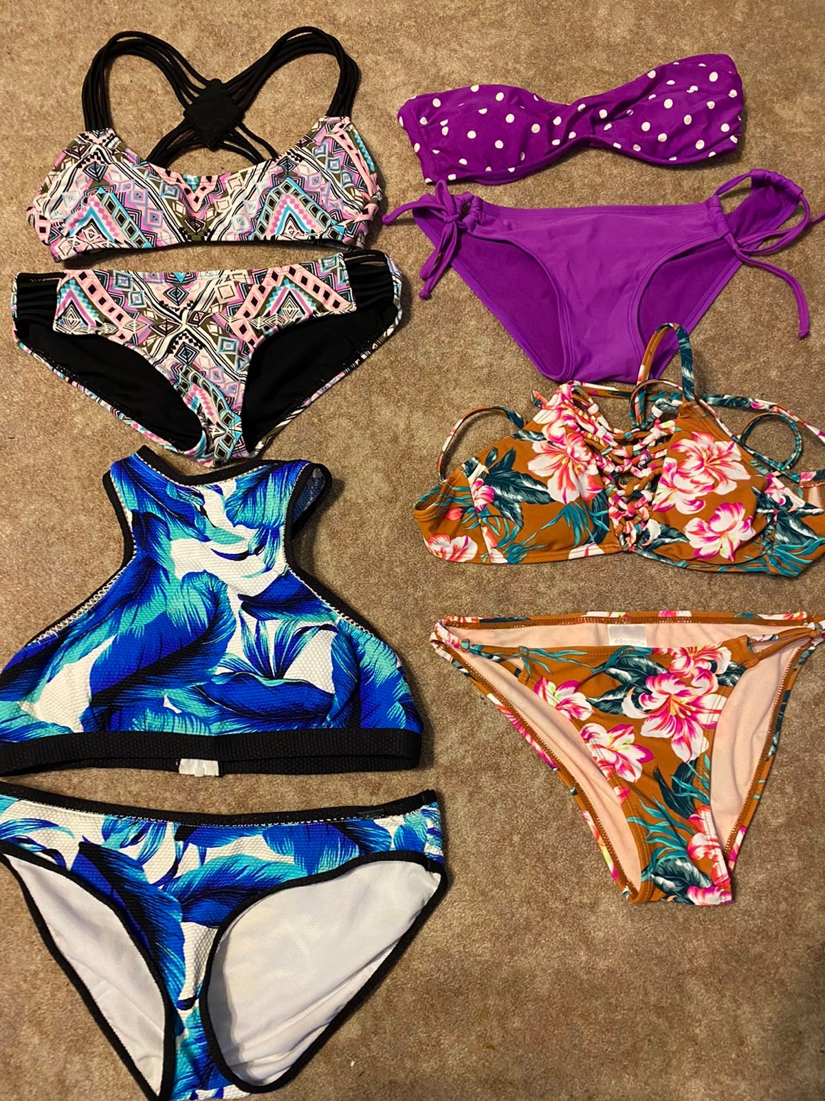 Bikinis size xs and small