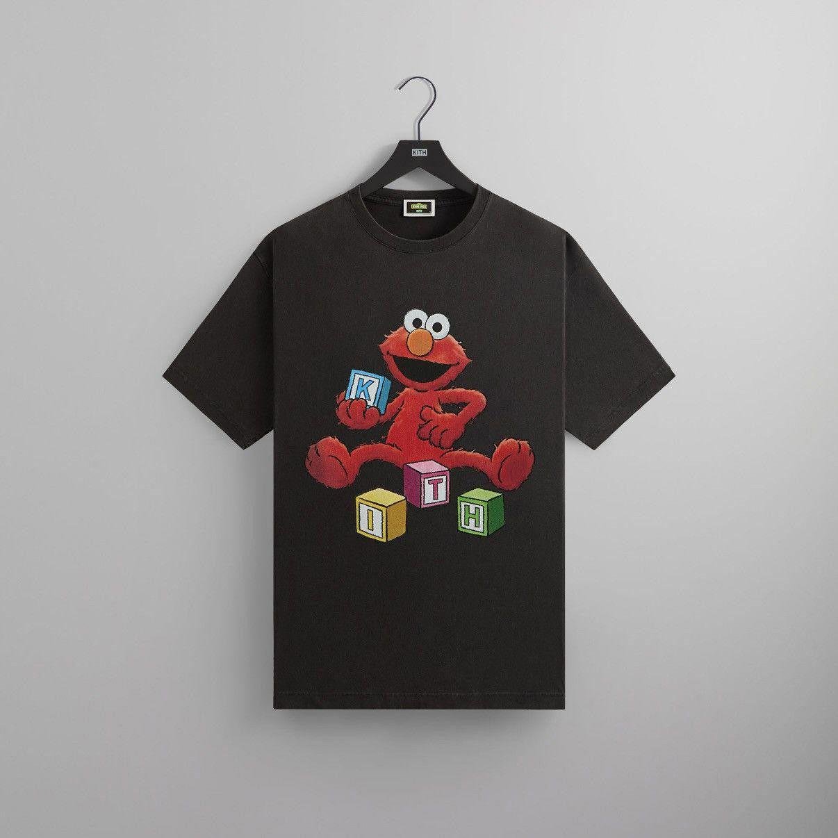 ☆ KITH x Sesame Street Elmo Tee コラボTシャツ ☆ Kith x Sesame Street Kids Basketball Elmo Vintage Tee