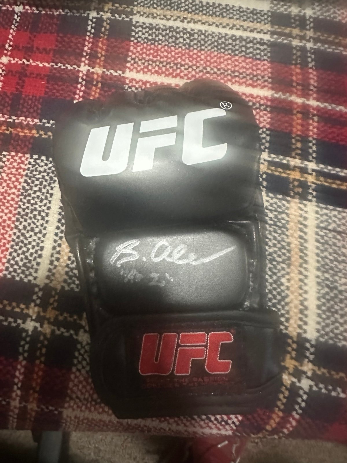 Brandon Allen signed glove