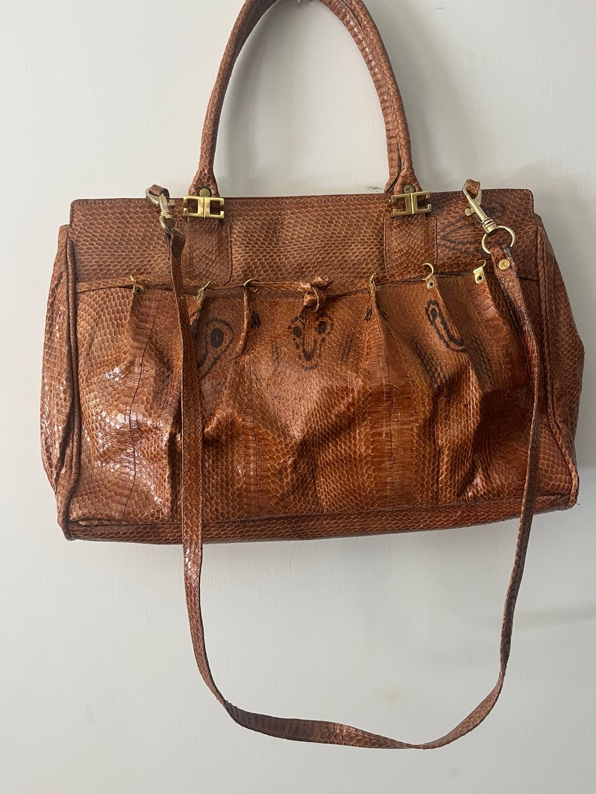 SNAKE SKIN HANDBAG