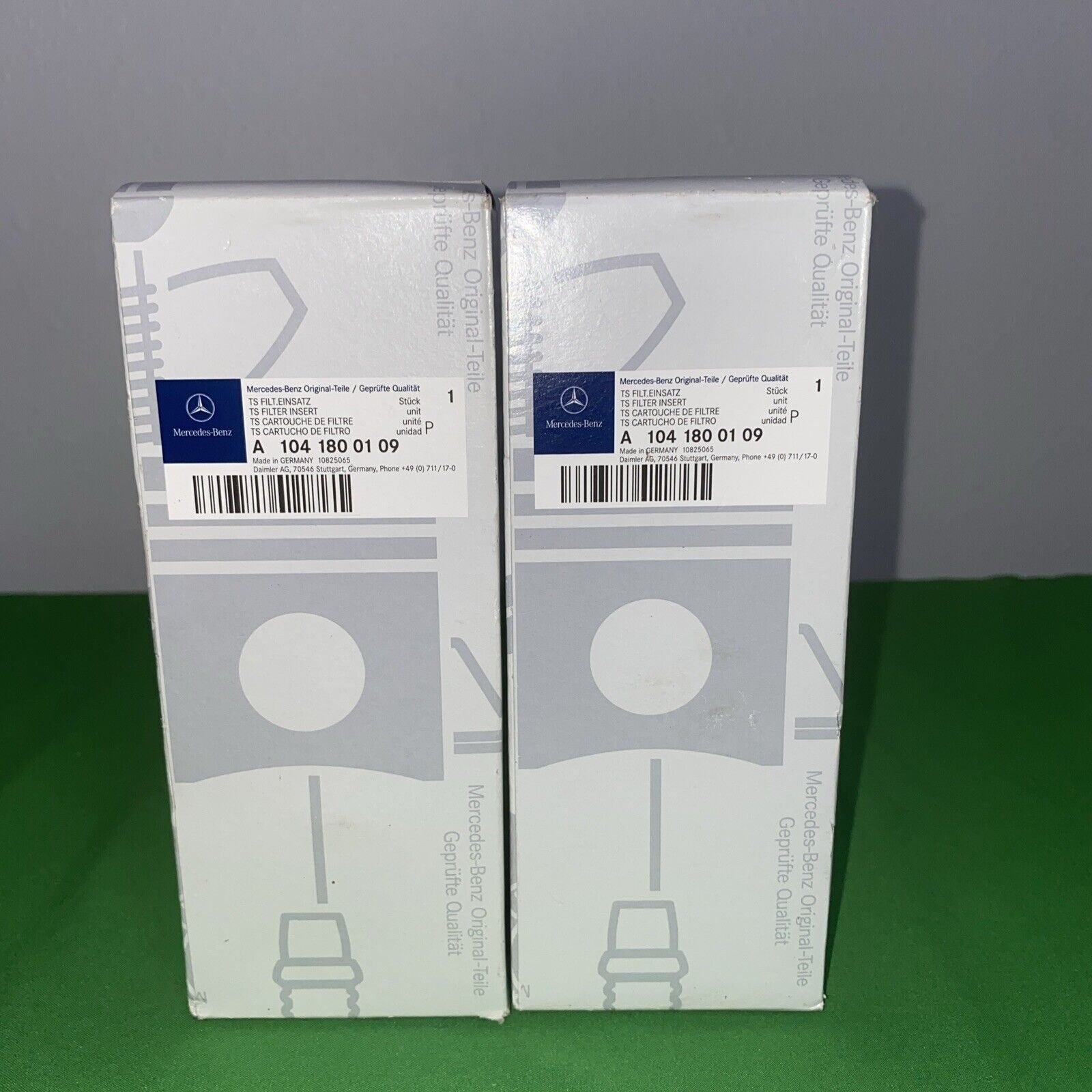 2x NEW GENUINE OEM MERCEDES BENZ OIL FILTER PART # 1041800109