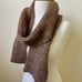 Brown hand knitted scarf, scarf gift handmade accessories