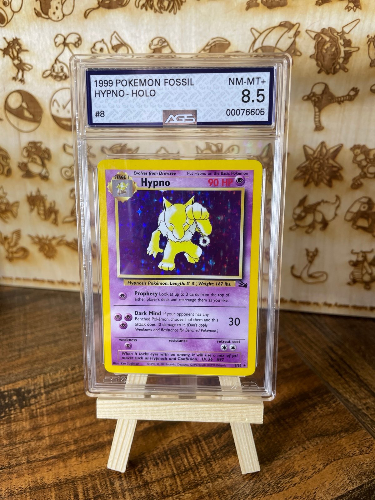 Pokémon Hypno Fossil 8/62 AGS 8.5 mint