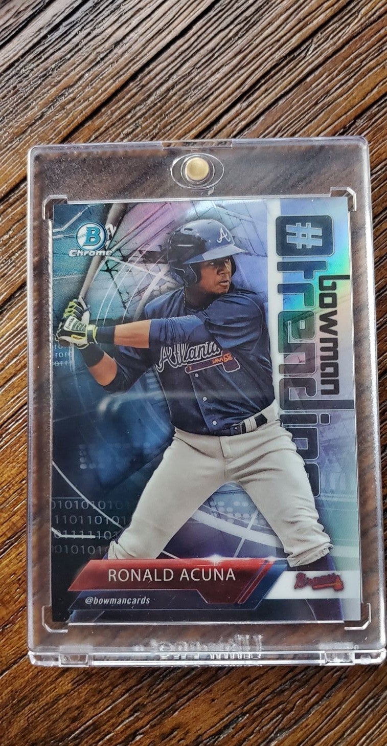 Ronald Acuna Jr. ROOKIE Holo!!