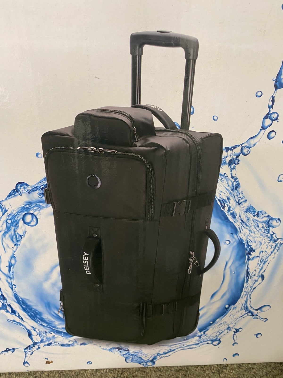 Luggage Delsey Paris  28" Rolling Duffel Waterproof Large pockets R-38 Black