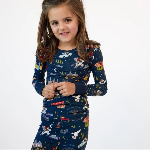 Little Sleepies Harry Potter Evening At Hogwarts Long Sleeve Kids Pajamas Set