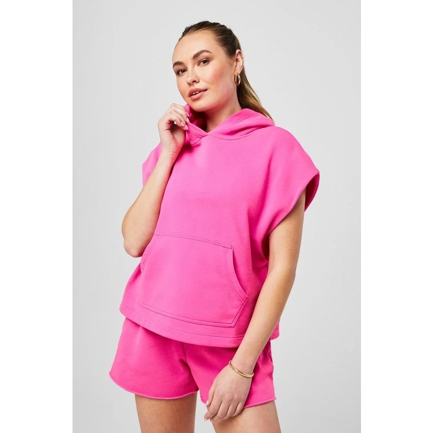 New Fabletics Year Round Terry Sleeveless Hooded Sweatshirt size M