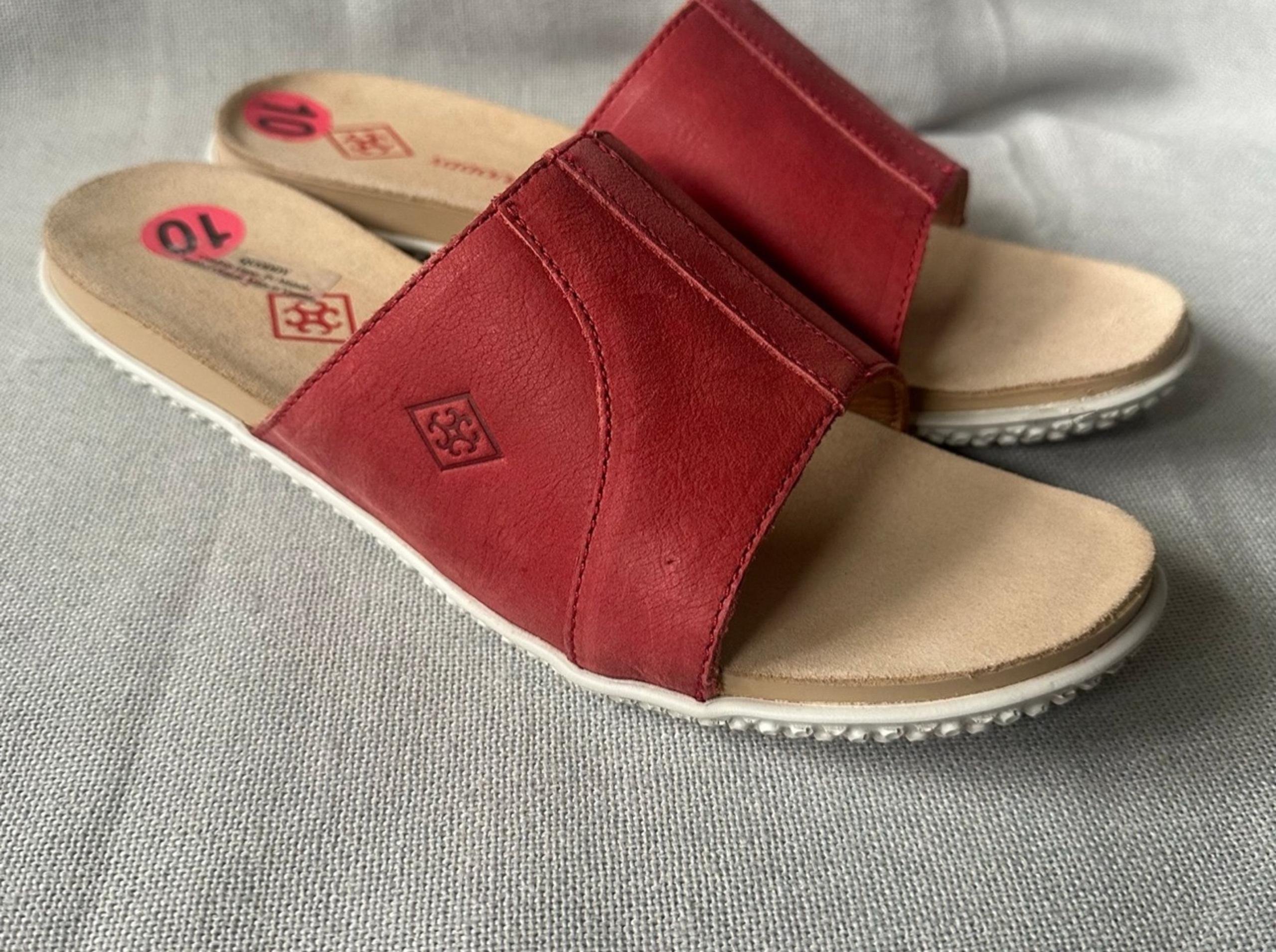 Quoddy Nina Leather Sandals Leather Sz 10