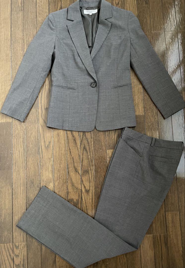 NATURAL BEAUTY BASIC Gray Pantsuit S