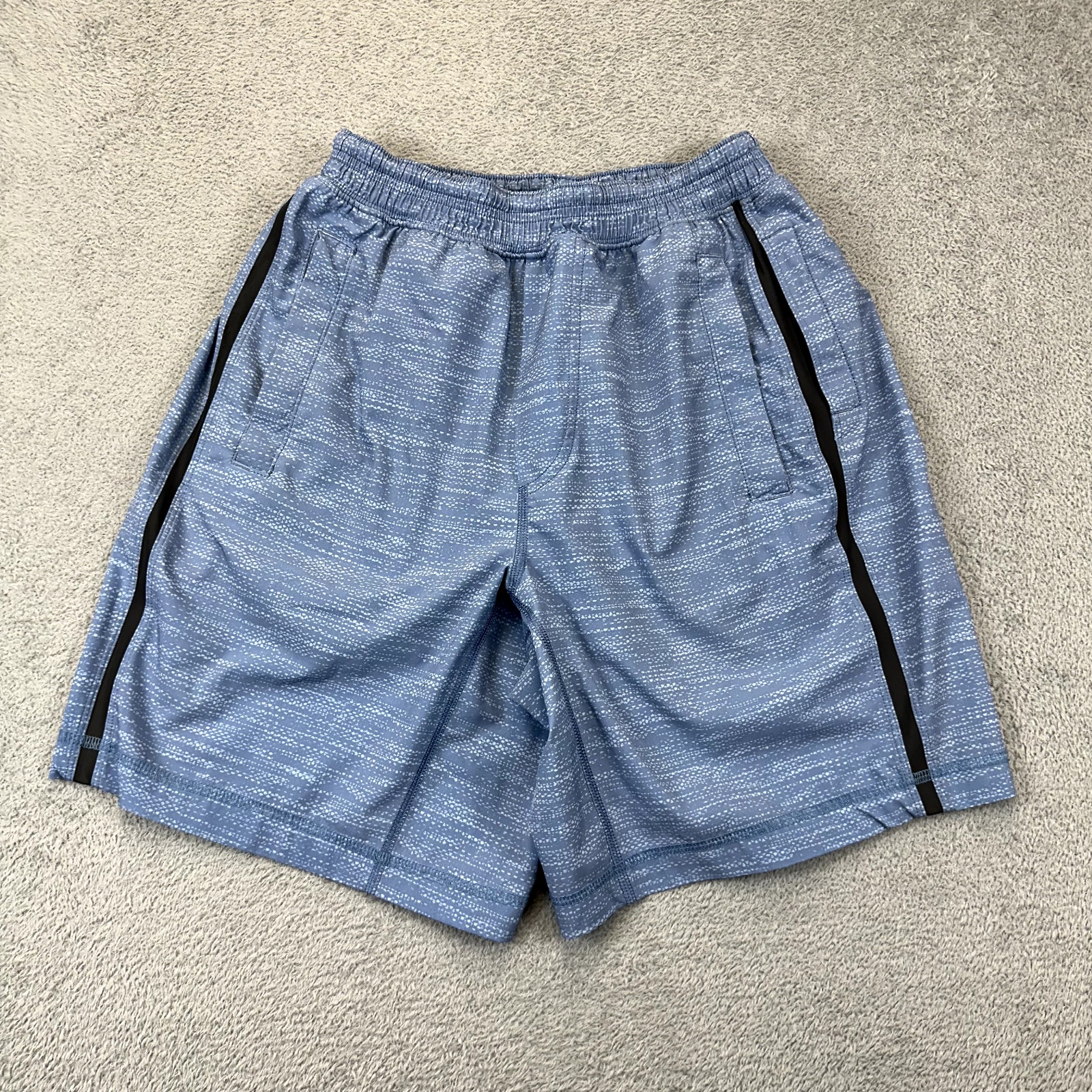 Lululemon Pace Breaker Lined Running Shorts 9 Performance Mens S Small Blue