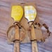 Rae Dunn Pumpkin Spice Spatula & Cookie Cutter Set in Golden Yellow and White