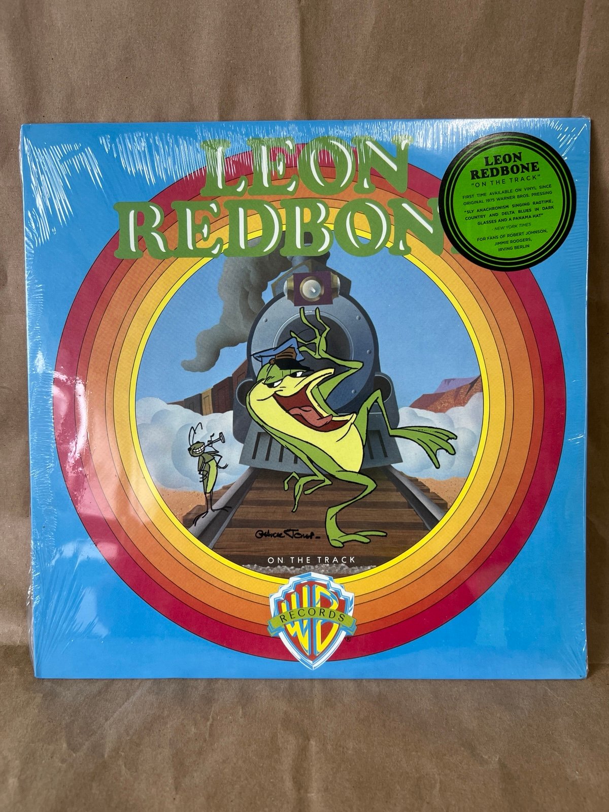 LEON REDBONE On the Tracks LP Light Blue LTD Joe Venuti Don McLean Dr John RINGO