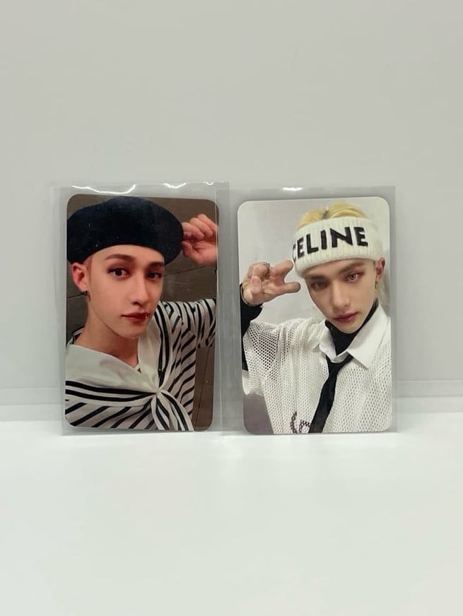 Bang Chan and Hyunjin POB exclusive photocards