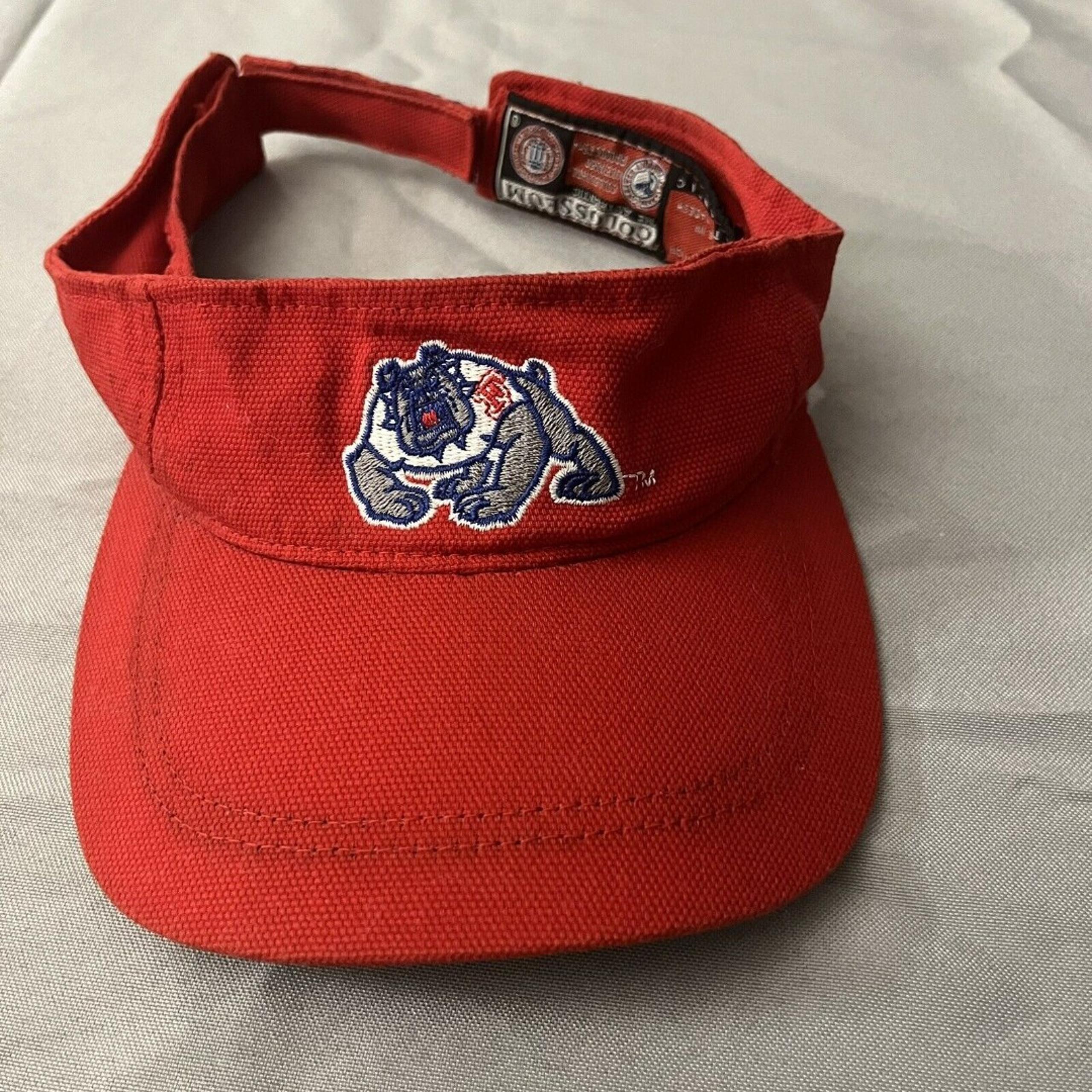 Colosseum Vintage Red Fresno State Bulldogs Vizor Cap Collegiate Licensed Prod.