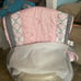 Baby’s crib comforter and skirt