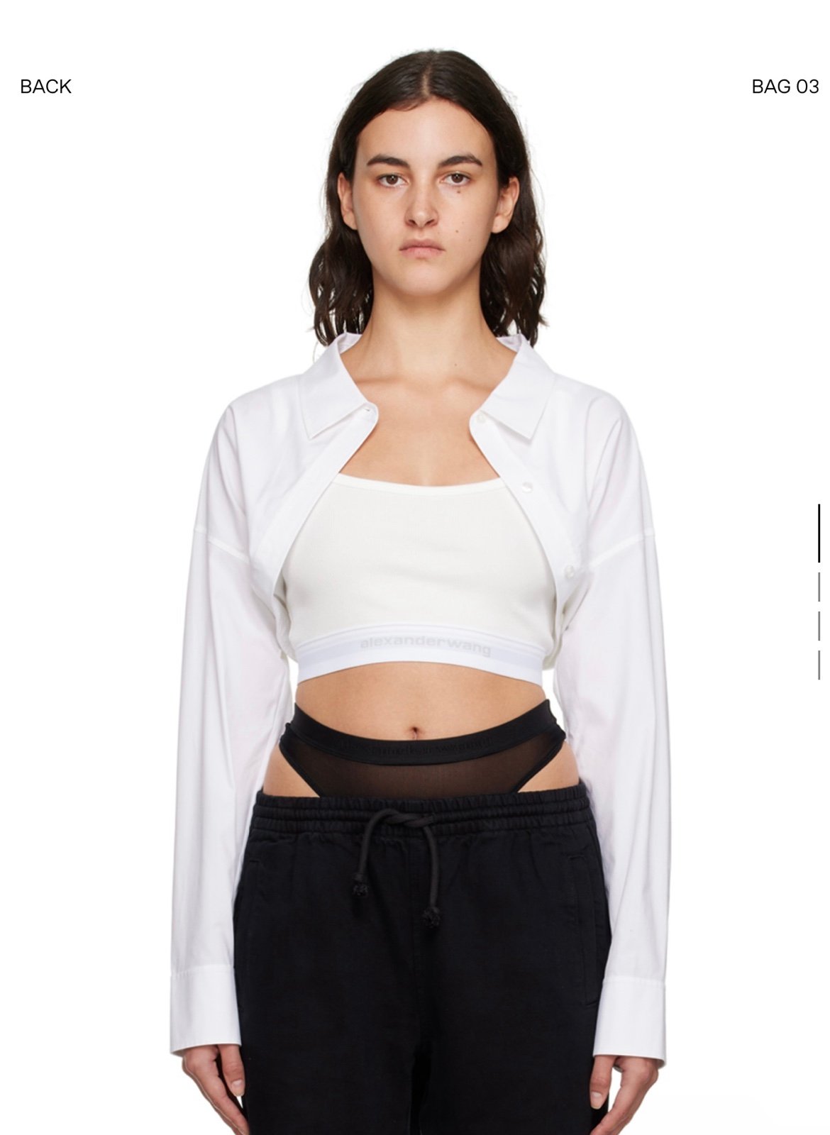 ALEXANDERWANG White Layered Shirt