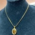 Vintage Whiting & David Glass Cameo Necklace