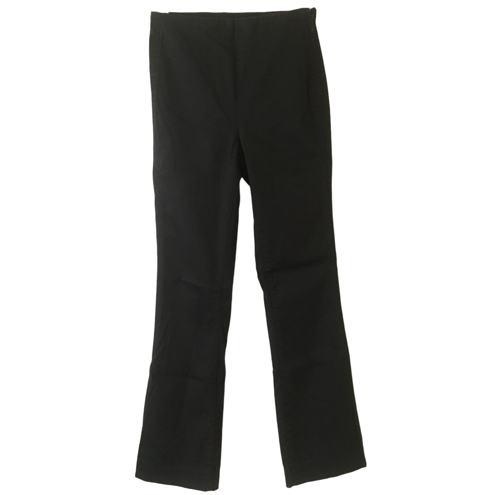 Lilly Pulitzer 00 Black Pants Bi-Stretch Bootcut Hidden Side Zipper Elastic Back