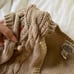 Vintage hand knit vest with floral detail
