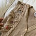 Vintage hand knit vest with floral detail