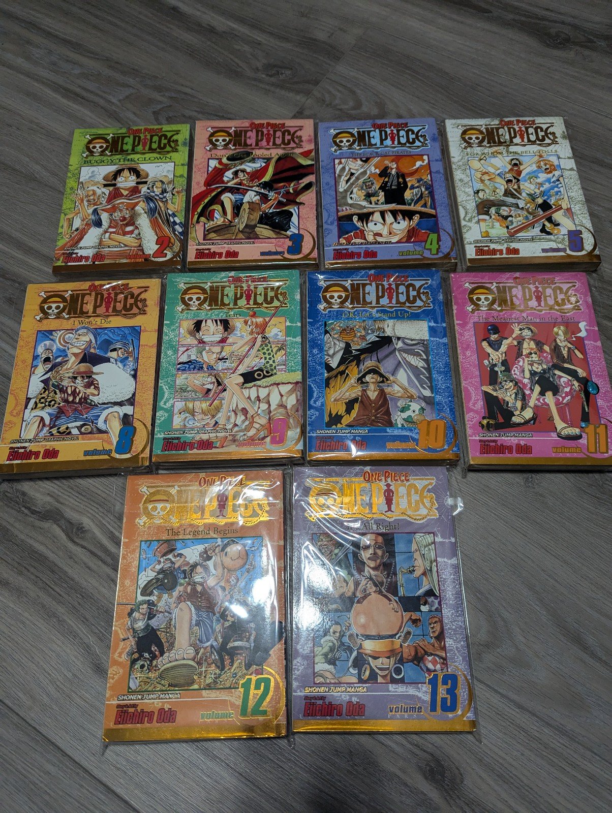 one piece gold foil manga