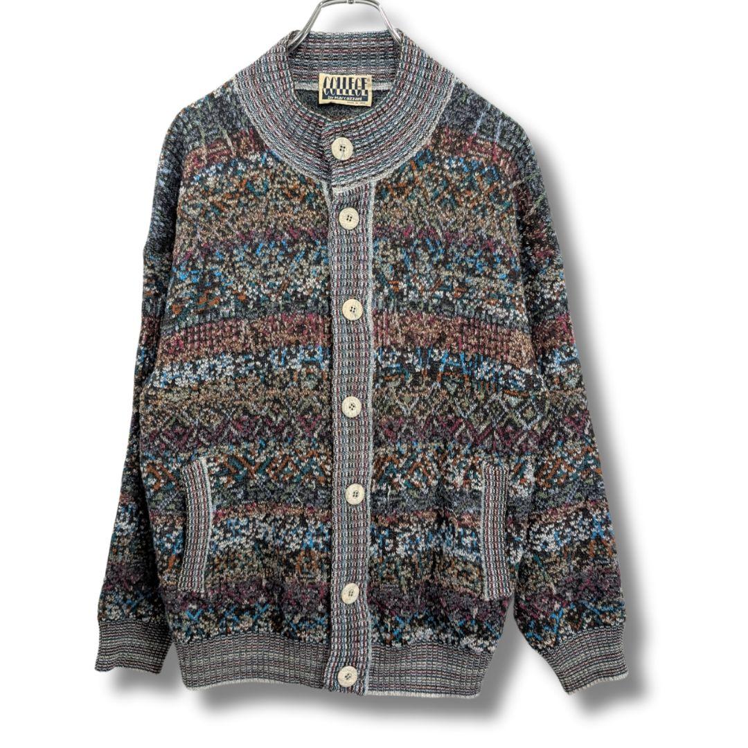 Knit Cardigan, Vintage, Italian, Mix, Cardigan, AM87