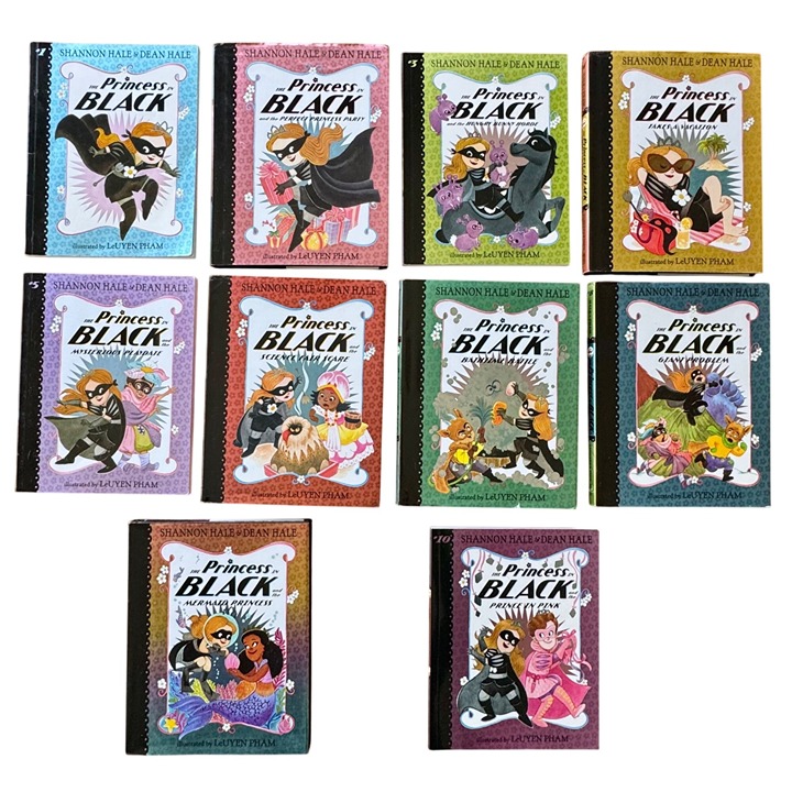 THE PRINCESS IN BLACK Book Set 1-10 Shannon Hale Dean Hale Hardcover Books