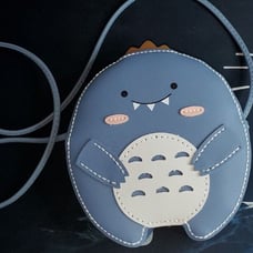 Handmade Dino Crossbody Bag