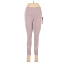 LULULEMON ATHLETICA Smoky Blush Wunder Under HR Crop 23 Scallop Leggings- US 8