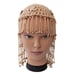 Cowrie Shell Crown Headpiece Vintage 70s Flapper Macrame Seashell Bohemian MCM.