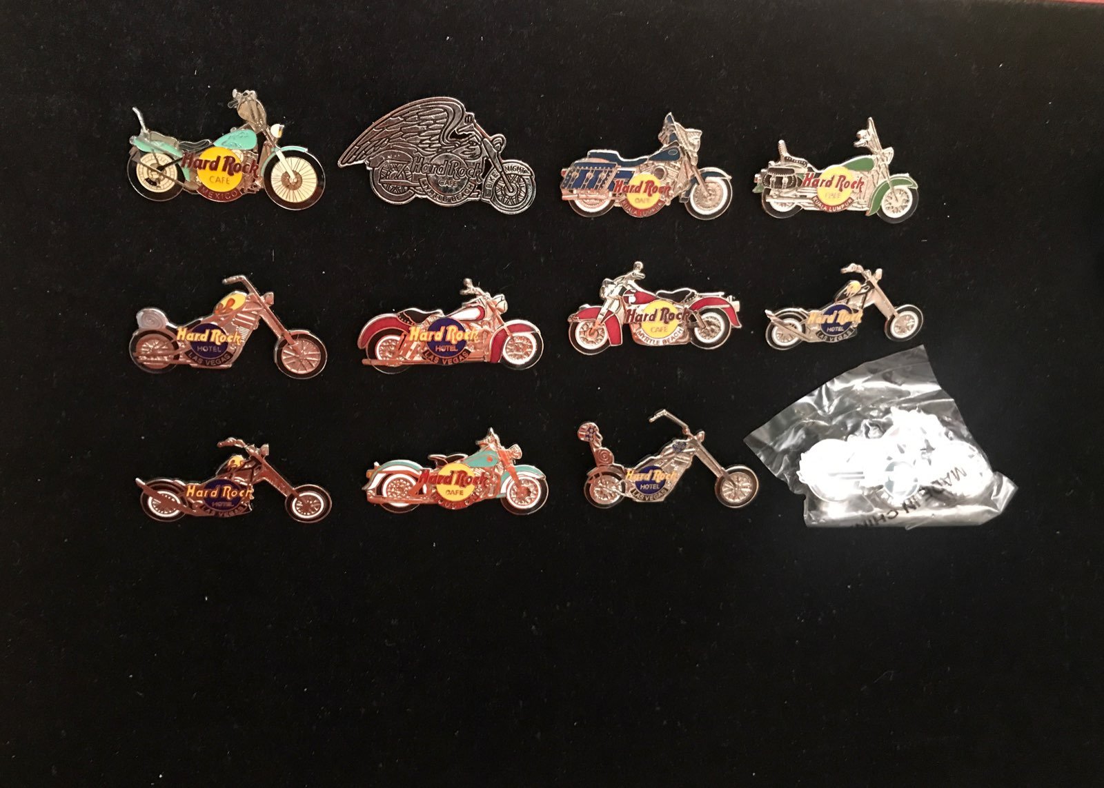 Lot B 12 Hard Rock Cafe MOTORCYCLE Pins
