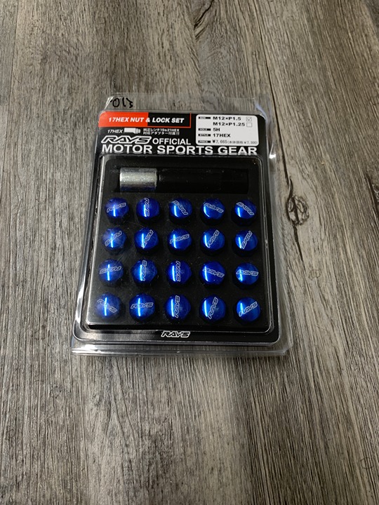 Rays blue lug nuts JDM 12x1.5 brand new