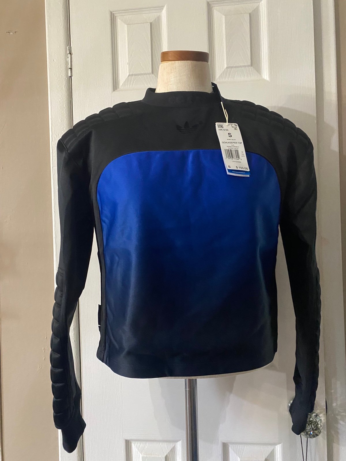 NWT [S] Adidas Originals Women Blue Version Padded Goalkeeper shirt HK7239