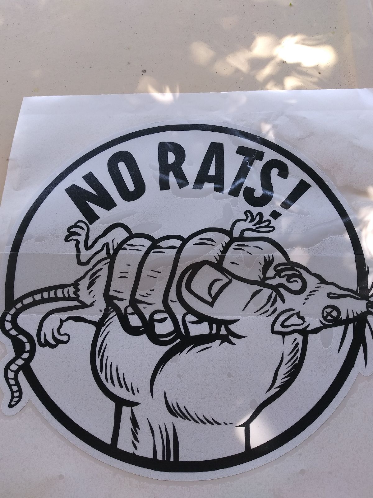 No rats decal by ACAB Division