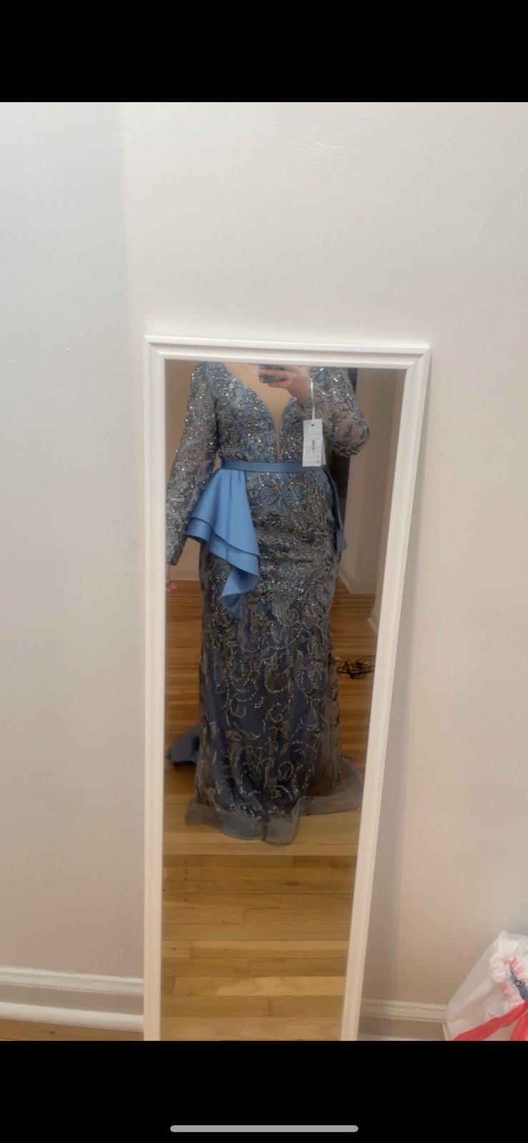 Peplum gown