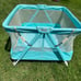 Vintage EXTRA LARGE Evenflo Baby Folding Mesh Playpen Play pen Playard