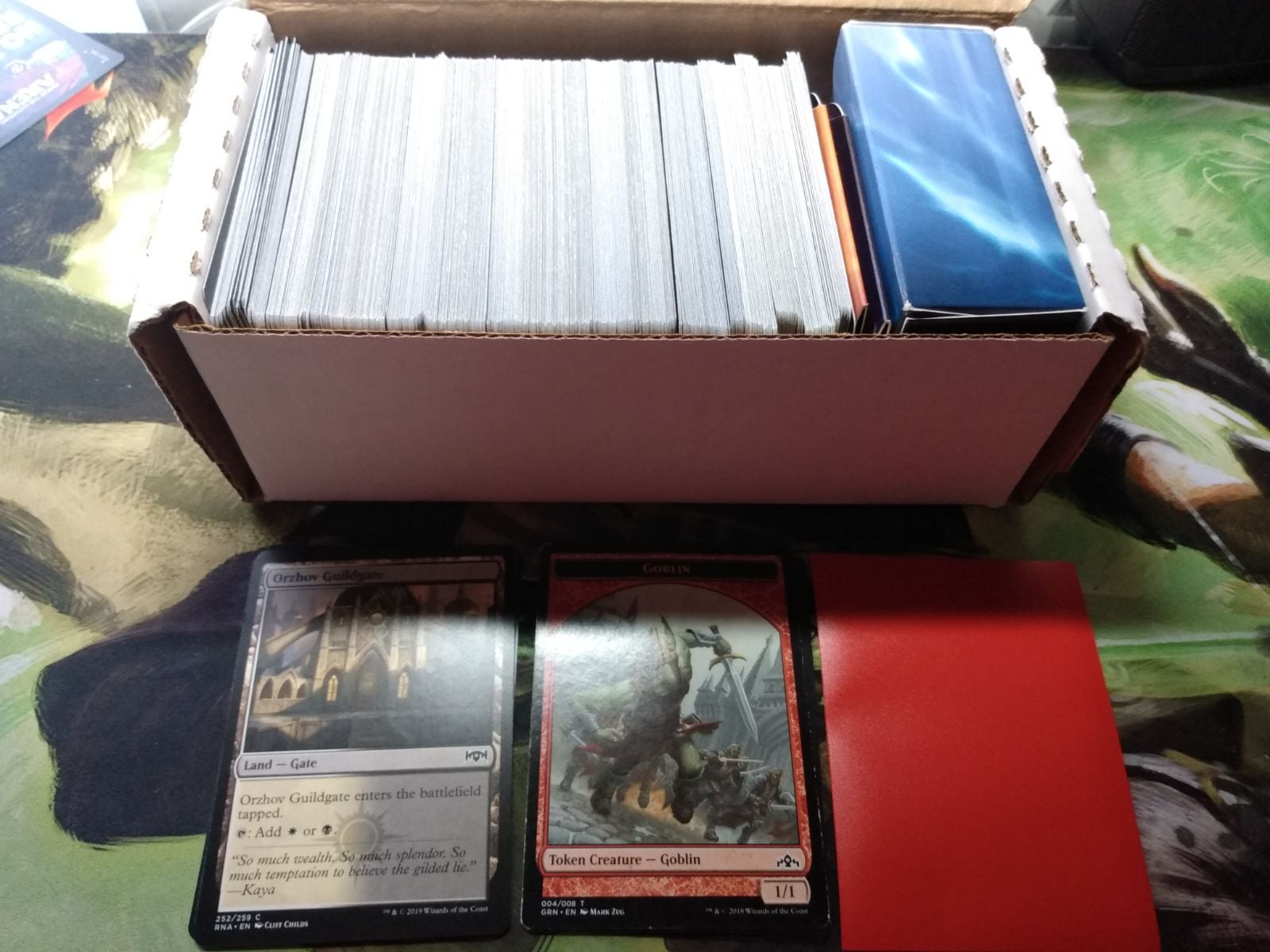 Box of Lands, Tokens and Sleeves