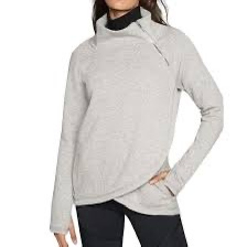 Athleta Womens Sweatshirt Cozy Karma Asymmetrical Pullover Athletic Size S/T