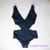 New! AllSisters rhombus one piece cutout black swimsuit, size. M