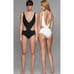 New! AllSisters rhombus one piece cutout black swimsuit, size. M
