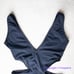 New! AllSisters rhombus one piece cutout black swimsuit, size. M