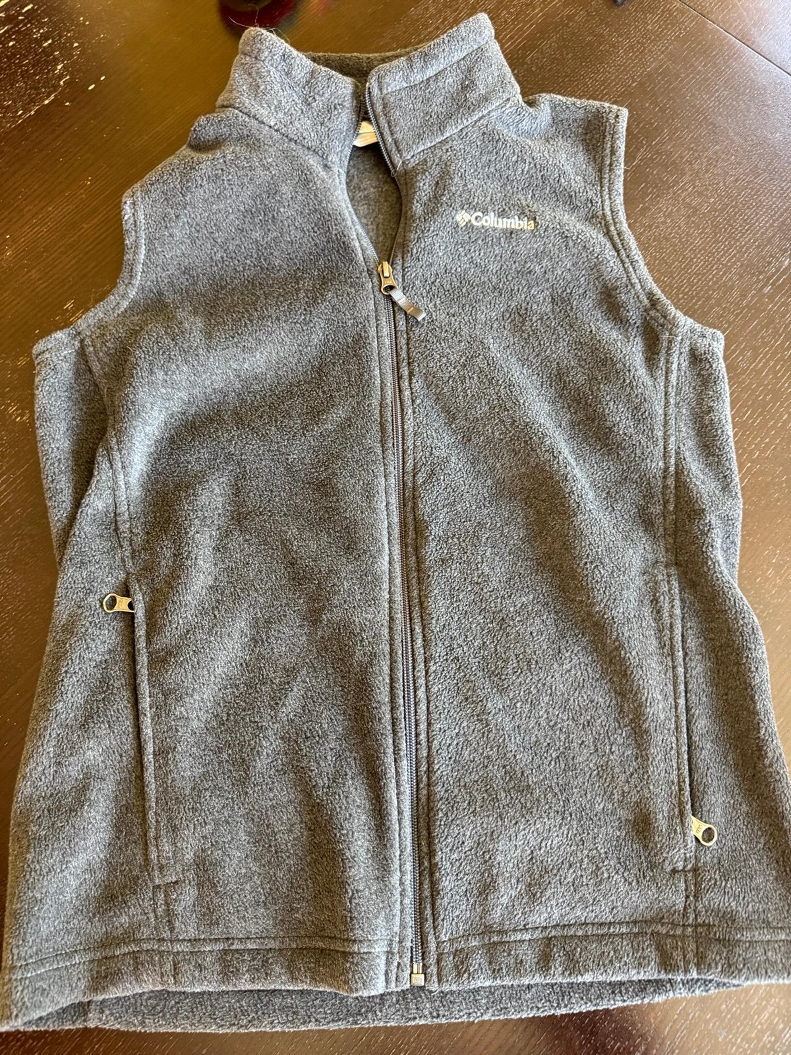Columbia fleece vest - gray - size Youth Large