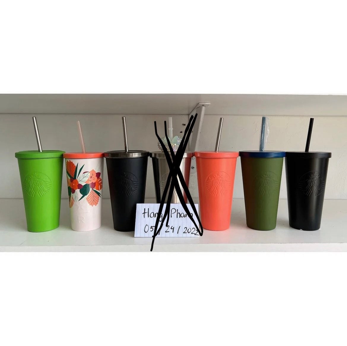 Starbucks stainless steel tumblers set of 6