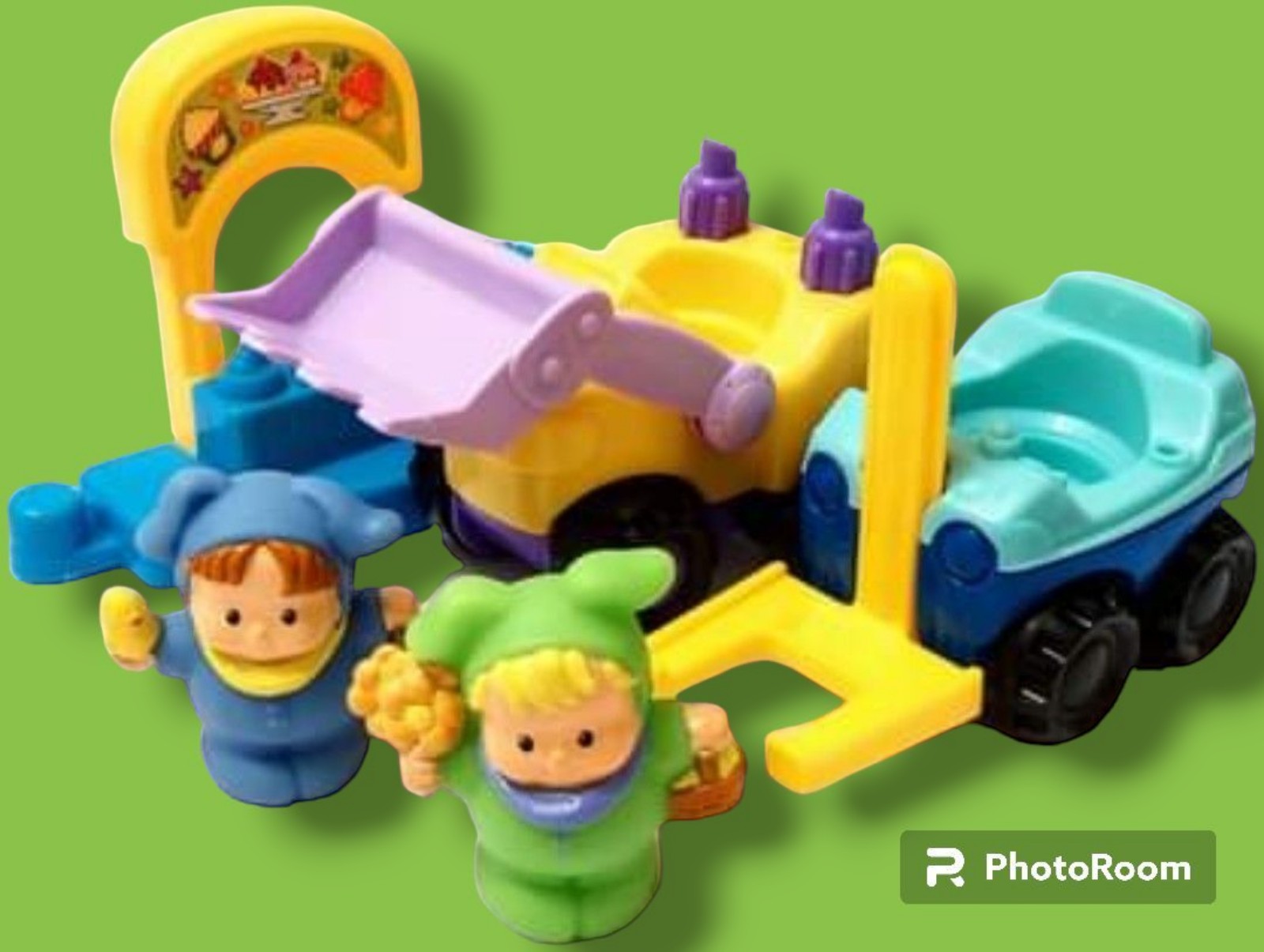 Fisher Price Little People SPRING EASTER EGG HUNT GIRL BOY IN BUNNY COSTUMES