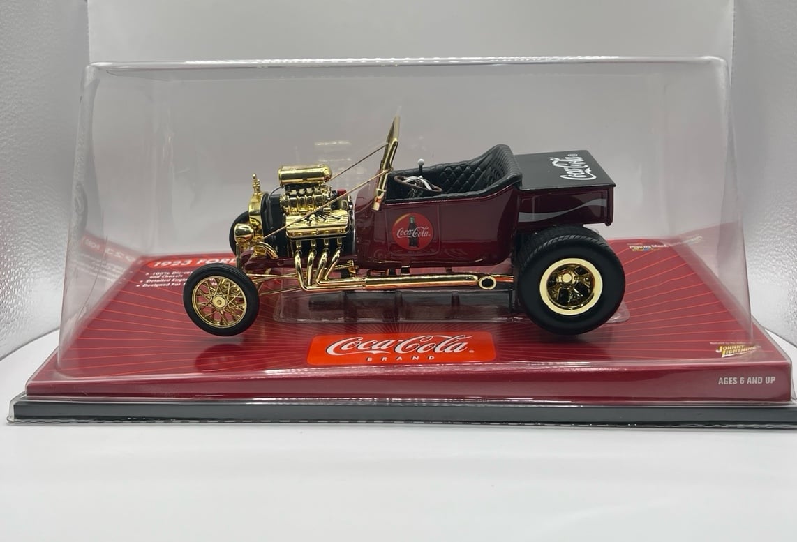 New Johnny Lightning - Coca-Cola Brand - 1923 Ford T-Bucket 1:18 Scale Die-Cast