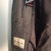Men's grayish Coat. Handwoven Wool. Harris Tweed