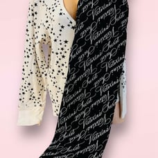 Victoria's Secret Pajama Sleepwear Thermal Top & Cotton Pants Signature XL