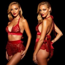 Honey Birdette Polly Gift Set Red