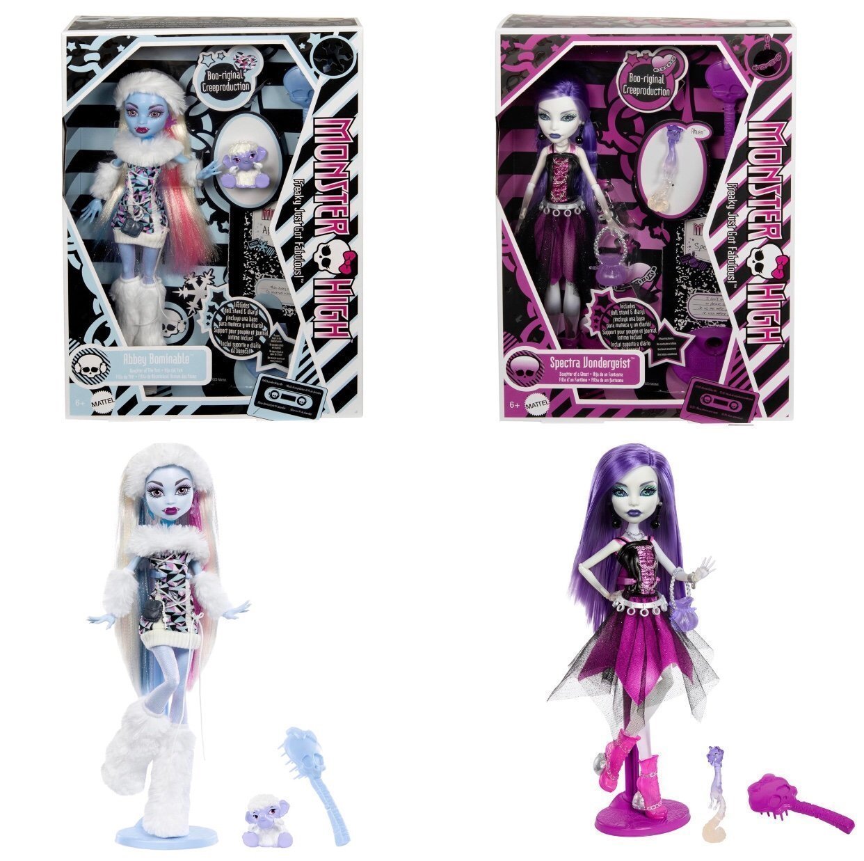 NEW 2024 Monster High Booriginal Creeproduction Abbey & Spectra Mattel