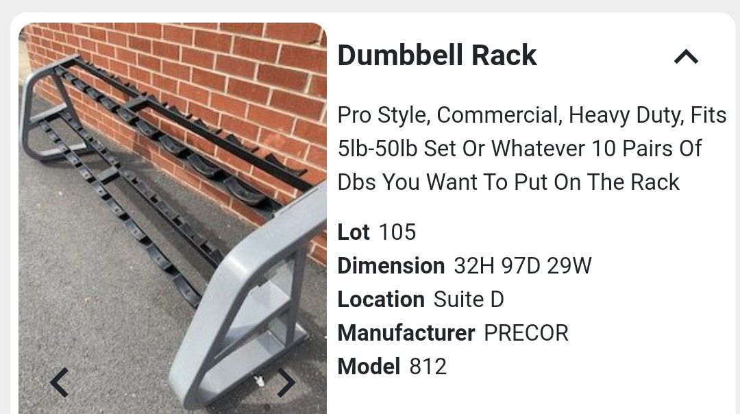 Dumbbell rack